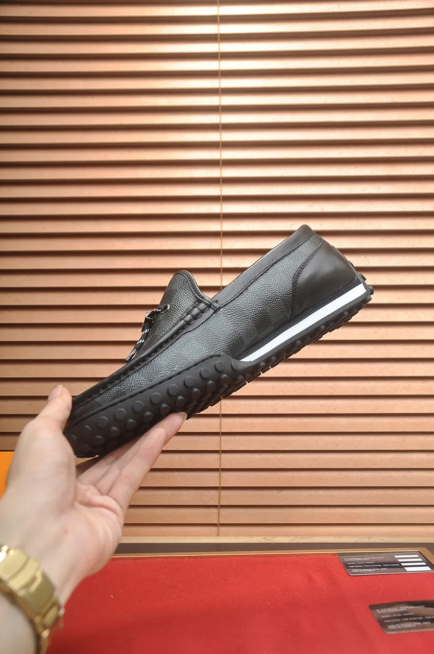 Men's men's shoes💰660💶[LOUIS VUITTON] (original order) new style🍀LV Louis Vuitton* - top version of LV classic beanie shoes! Made of imported original single cowhide, original leather side strips and wear-resistant rubber outsole! High quality products! Code number 39-45 (45 customized)